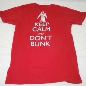 Keep Calm Doctor Who Weeping Angels T-Shirt Tee M